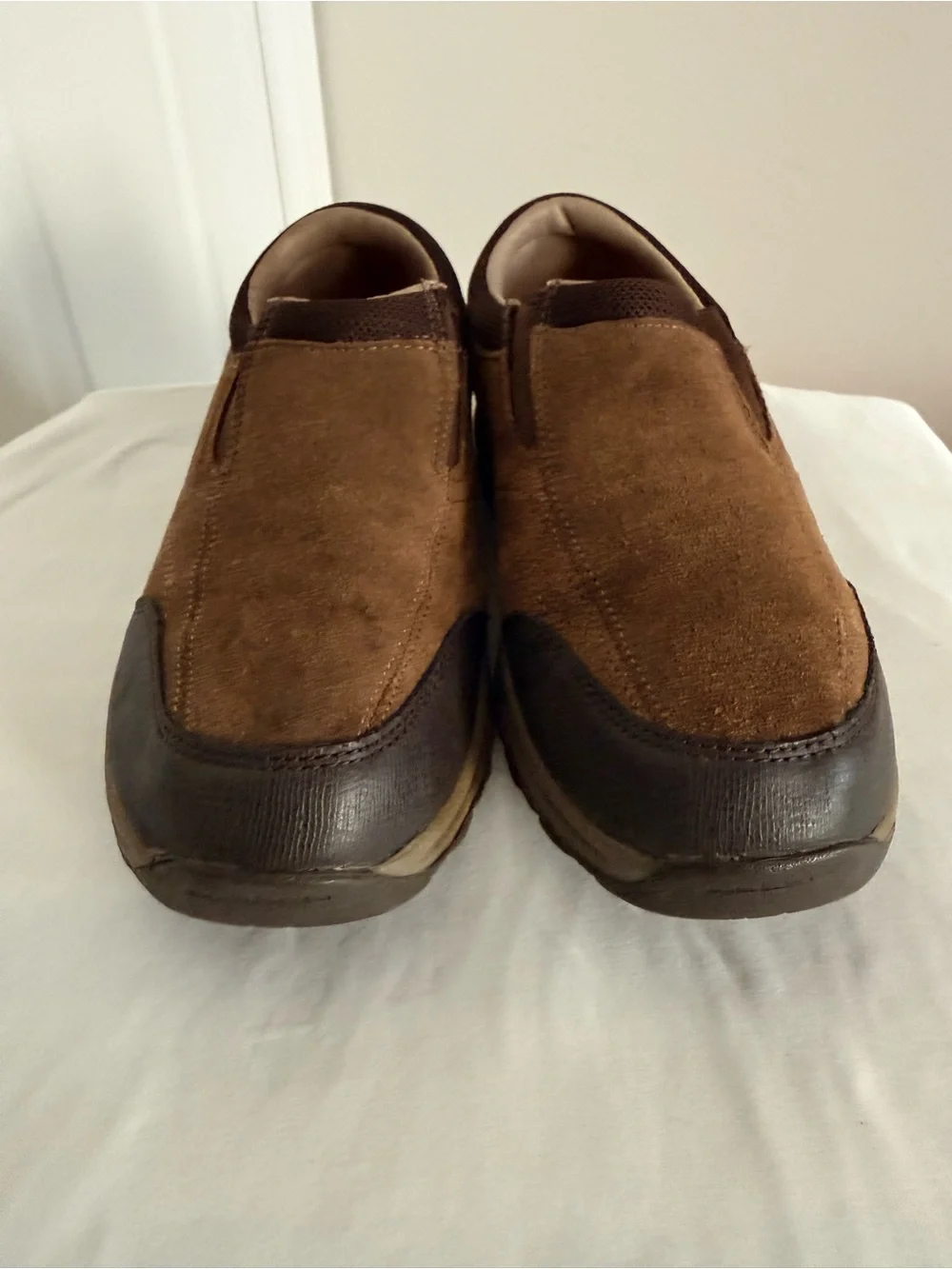Wrangler Tan/Brown Suede Slip-On Loafers